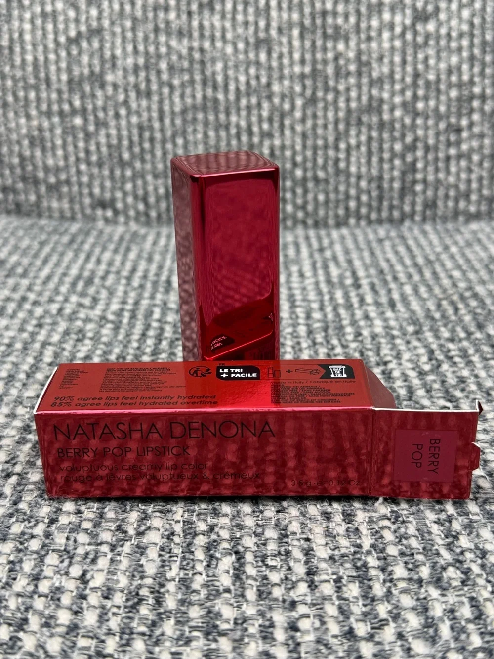 Natasha Denona Berry Pop Lipstick P8 3.5g Full Size NEW NIB